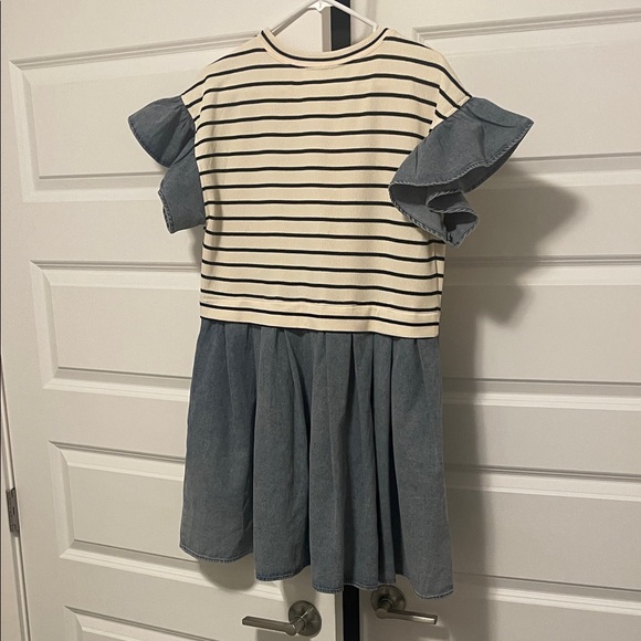 Entro Striped and Denim women’s Dress - Picture 4 of 4